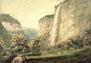 Pars, William The Valley of Lauterbrunnen and the Staubbach Spain oil painting artist